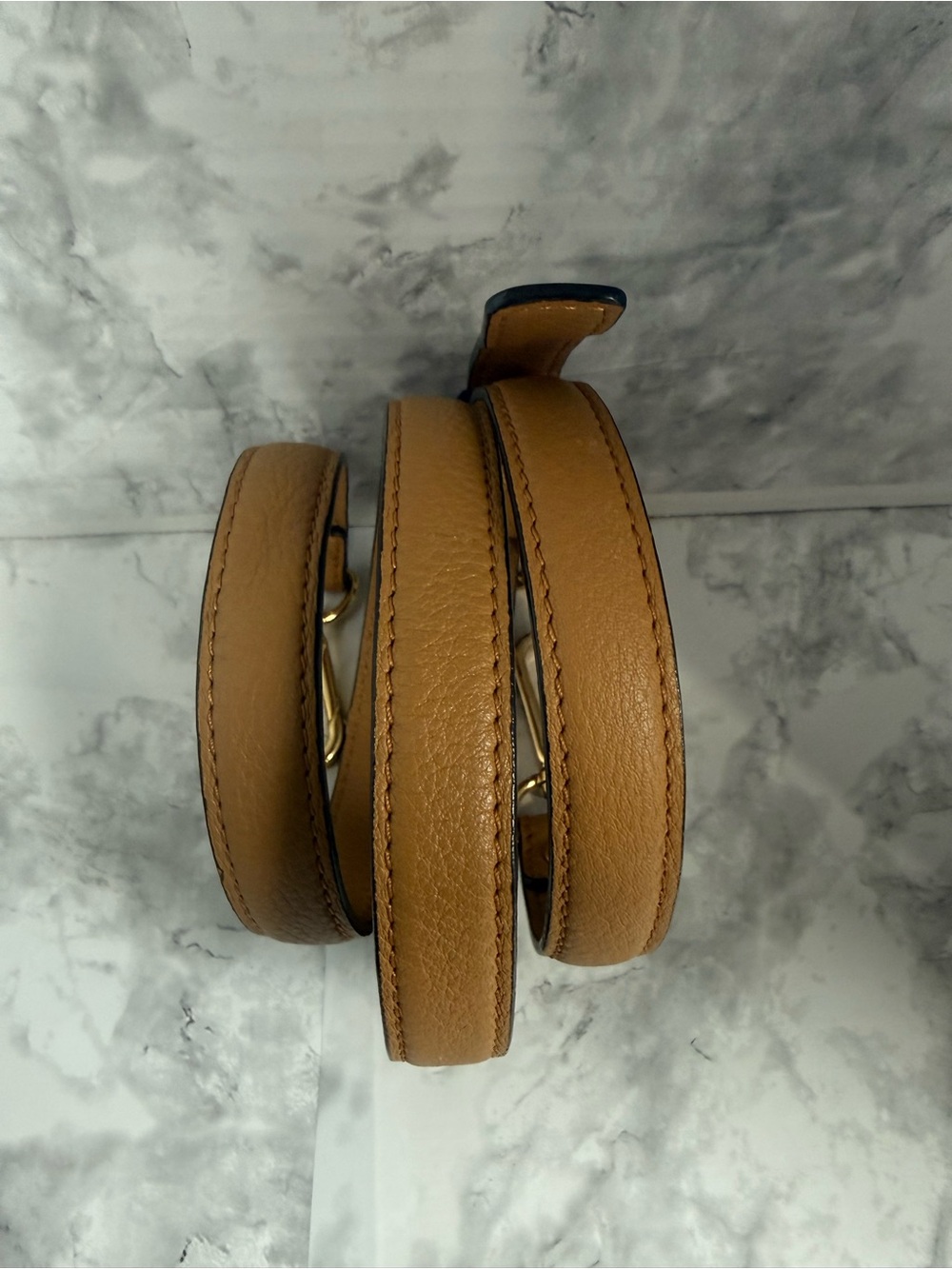 MCM cognac Leather Strap